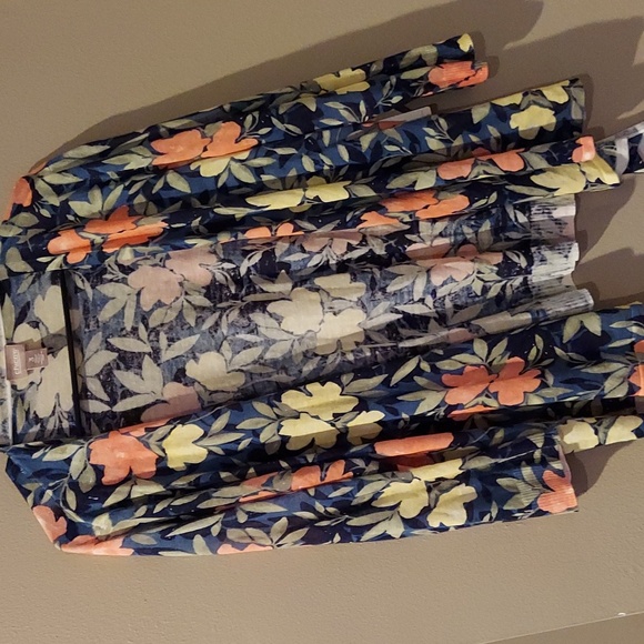 Chico's One Of Kind Bling Ring Tropical Floral Dress & Cardigan Set NWT 3 16 - Picture 2 of 10